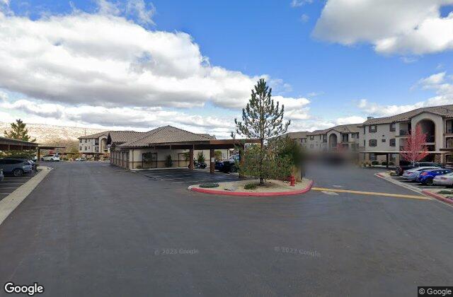 Street view of West side of South Virginia Street, west of intersection with Towne Drive and northwest of intersection with Rhodes Road, Reno, NV