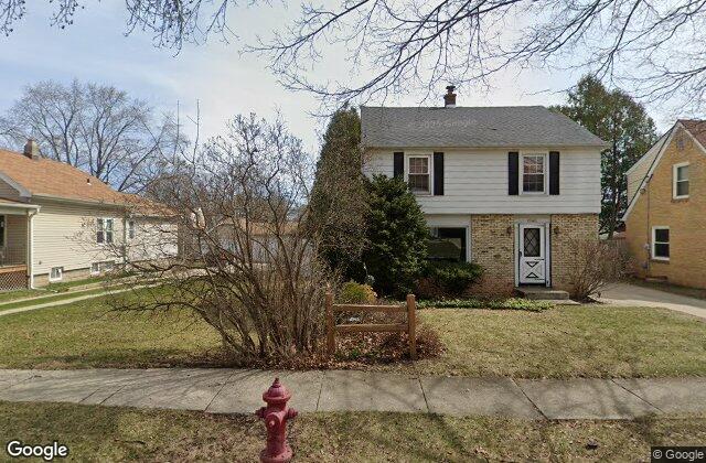Street view of Northeast ¼ of Section 8, Town 6 North, Range 21 East, West Allis, Milwaukee County, WI